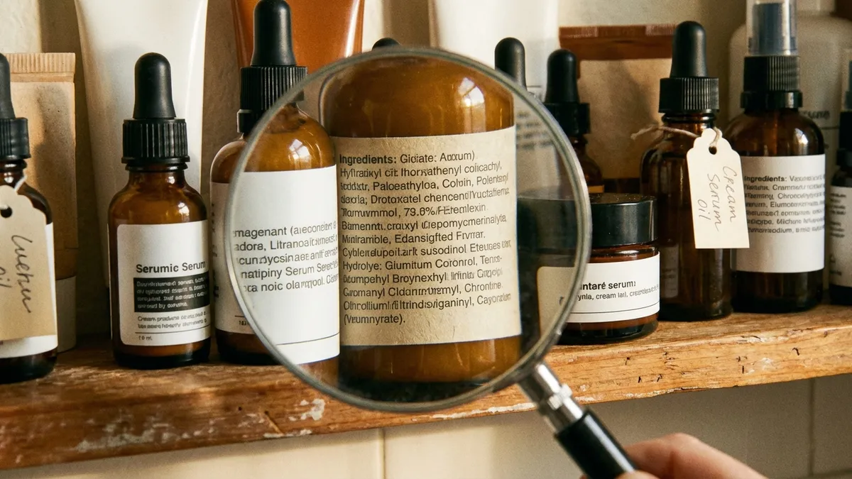 White soap bars and body wash bottles on a bathroom counter