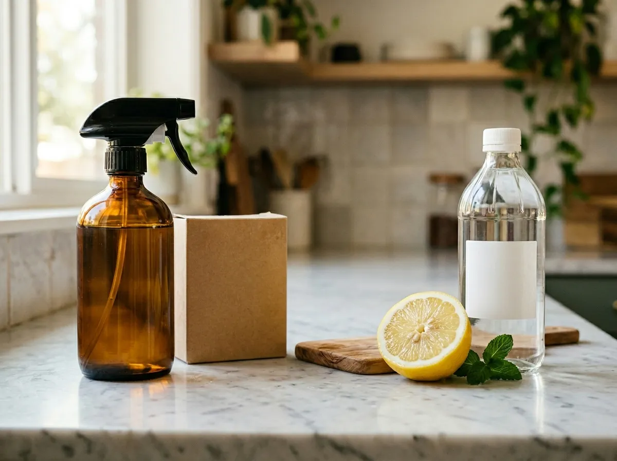 Seventh Generation cleaning products lined up for ingredient analysis review