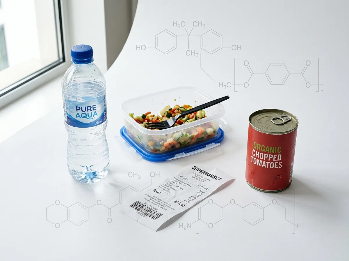 Various plastic products and containers that may contain BPA